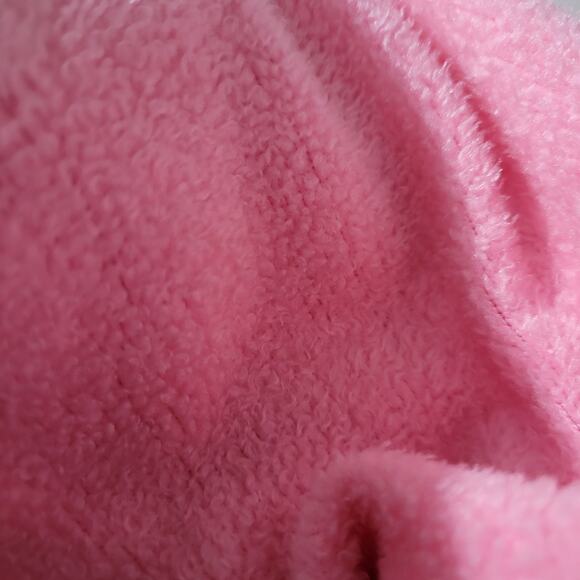Vintage Sears Fleece Robe Pink Home Housecoat Pile Furry Long Loungewear Small - Picture 11 of 16